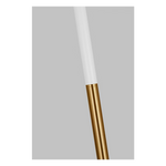 Monroe Large Floor Lamp, Burnished Brass