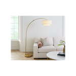 Sawyer Floor Lamp - Burnished Brass, 75"H