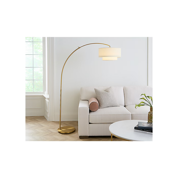 Sawyer Floor Lamp - Burnished Brass, 75"H
