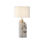 Savoye Large Table Lamp, Alabaster, 34"H