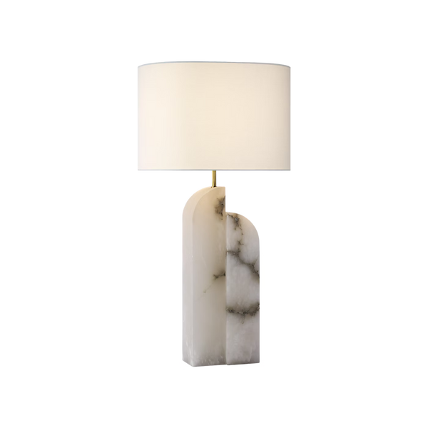 Savoye Large Table Lamp, Alabaster, 34"H