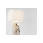 Savoye Large Table Lamp, Alabaster, 34"H