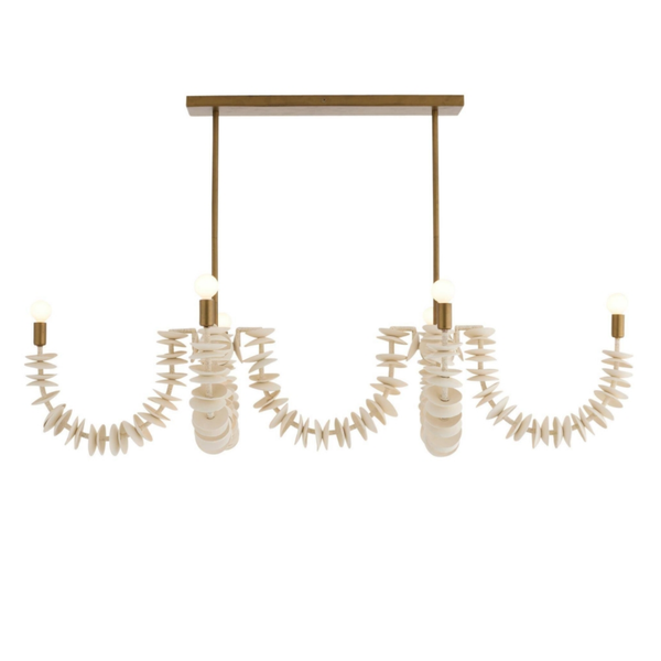 Kalama Linear Chandelier, 57"W x 35.5"D