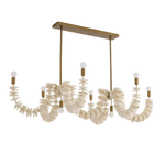 Kalama Linear Chandelier, 57"W x 35.5"D