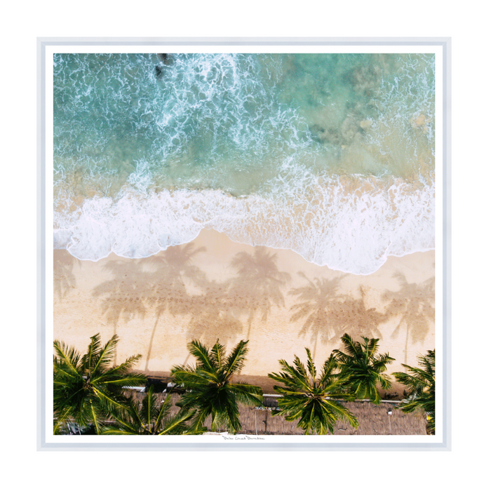 Palm Lined Paradise, 29" x 29"