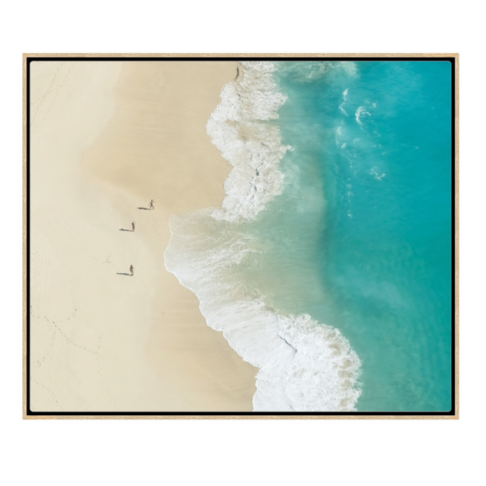 Chicks, Floating Oak Canvas, 40” x 34”