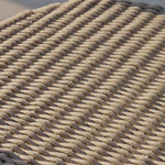 Leo Stacking Dining Chair, Aluminum Bone / Rope Shell