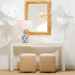 Bergman Table Lamp, Blue/White Ceramic, 27"H