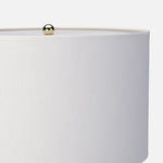 Bergman Table Lamp, Blue/White Ceramic, 27"H