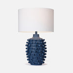 Leah Table Lamp, Navy Resin, 27" H
