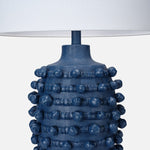 Leah Table Lamp, Navy Resin, 27" H