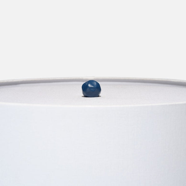 Leah Table Lamp, Navy Resin, 27" H