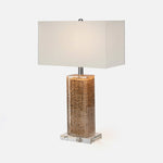 Verlene Table Lamp, Natural Weaved Seagrass/Clear Resin, 25"H