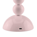 Bobbin Rechargeable LED Lamp - Pale Pink Lacquer, 11.8"H