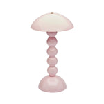 Bobbin Rechargeable LED Lamp - Pale Pink Lacquer, 11.8"H