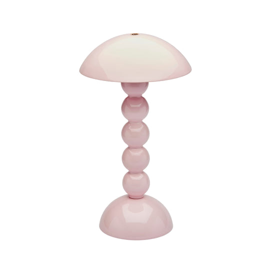 Bobbin Rechargeable LED Lamp - Pale Pink Lacquer, 11.8"H