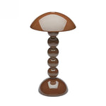 Bobbin Rechargeable LED Lamp - Chocolate Lacquer, 11.8"H