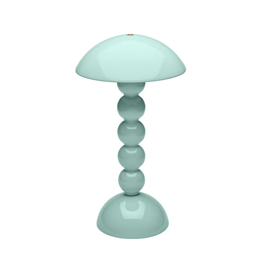 Bobbin Rechargeable LED Lamp - Eau De Nil Lacquer, 11.8"H