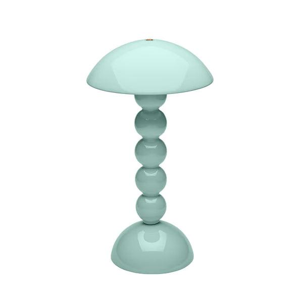 Bobbin Rechargeable LED Lamp - Eau De Nil Lacquer, 11.8"H