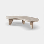 Lucca Organic Coffee Table, Travertine Natural