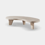 Lucca Organic Coffee Table, Travertine Natural