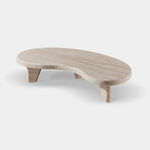 Lucca Organic Coffee Table, Travertine Natural