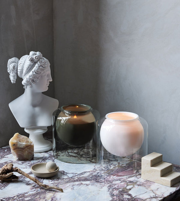 Grand White Luna Candle, Waxing Moon