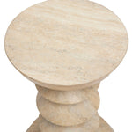 L'Avenue Drink Table, 12"Dia, Cavern Marble