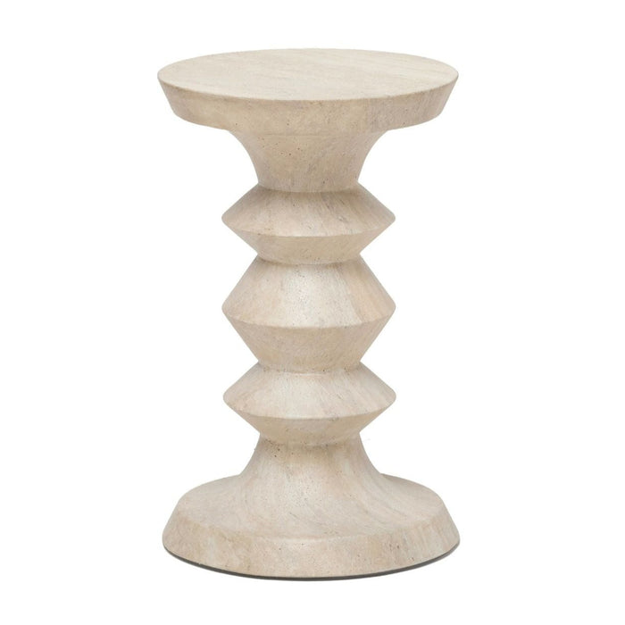 L'Avenue Drink Table, 12"Dia, Cavern Marble