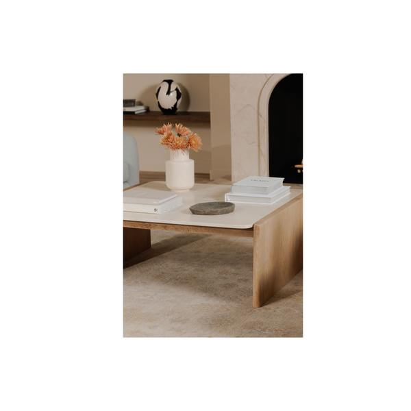 Lane Coffee Table Natural, 41”W x 39”D x 16”H