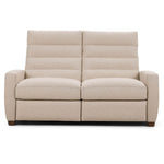 Lanier Manual Recliner 2 Seat Sofa, Archer Sand Performance Fabric/Mink, 65"W