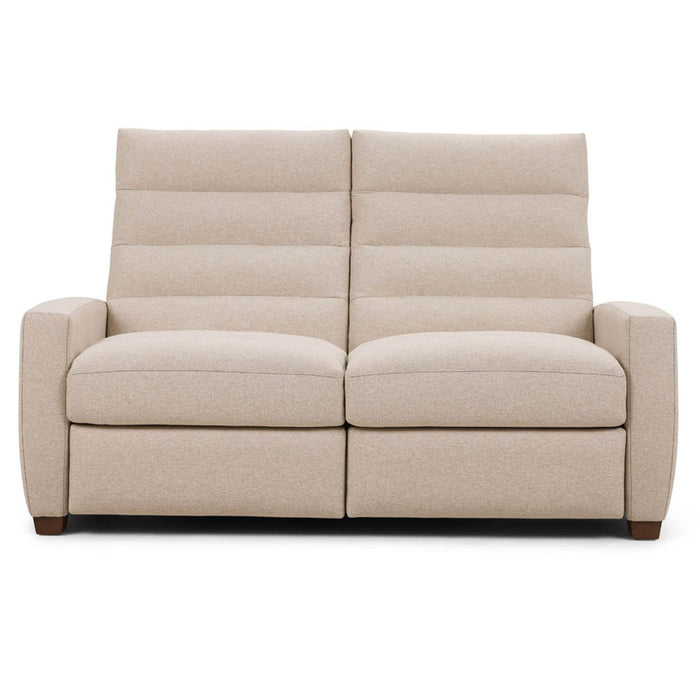 Lanier Manual Recliner 2 Seat Sofa, Archer Sand Performance Fabric/Mink, 65"W