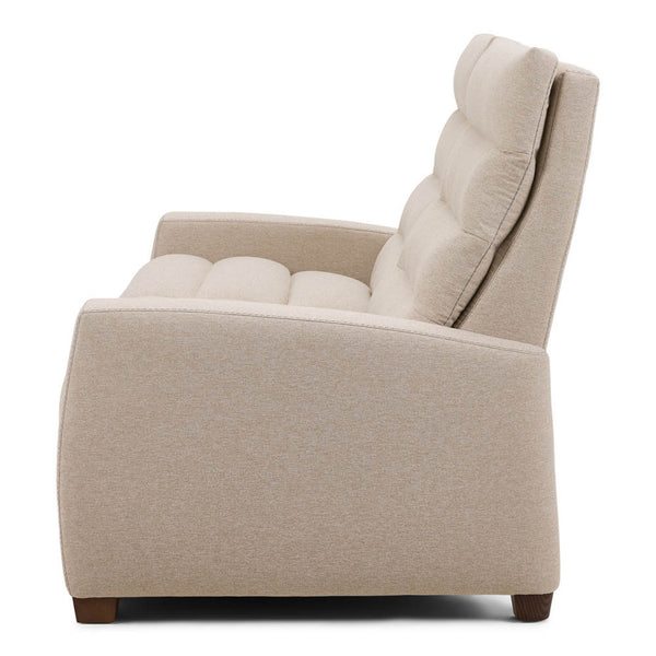 Lanier Manual Recliner 3 Seat Sofa, Archer Sand Performance Fabric/Mink, 92"W