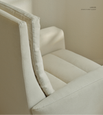 Lanier Leather Comfort Air Chair & Ottoman, Bison White/Walnut, 2 Sizes