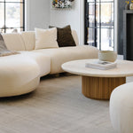 Laurel Round Marble Cocktail Table, Honey, 60" Dia