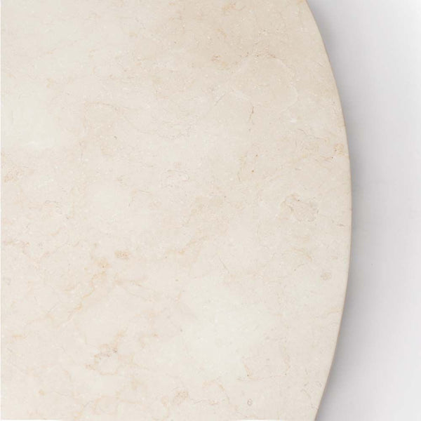 Laurel Round Marble Cocktail Table, Honey, 60" Dia