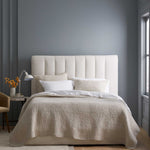 European Linen Cotton Stitch Quilt Collection - Natural, 2 Sizes