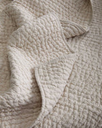 European Linen Cotton Stitch Quilt Collection - Natural, 2 Sizes