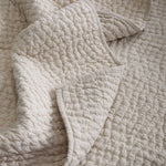 European Linen Cotton Stitch Quilt Collection - Natural, 2 Sizes