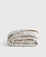 European Linen Box Quilt Collection, Sand