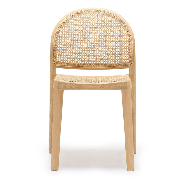 Luk Rattan Dining Chair - Light Oak