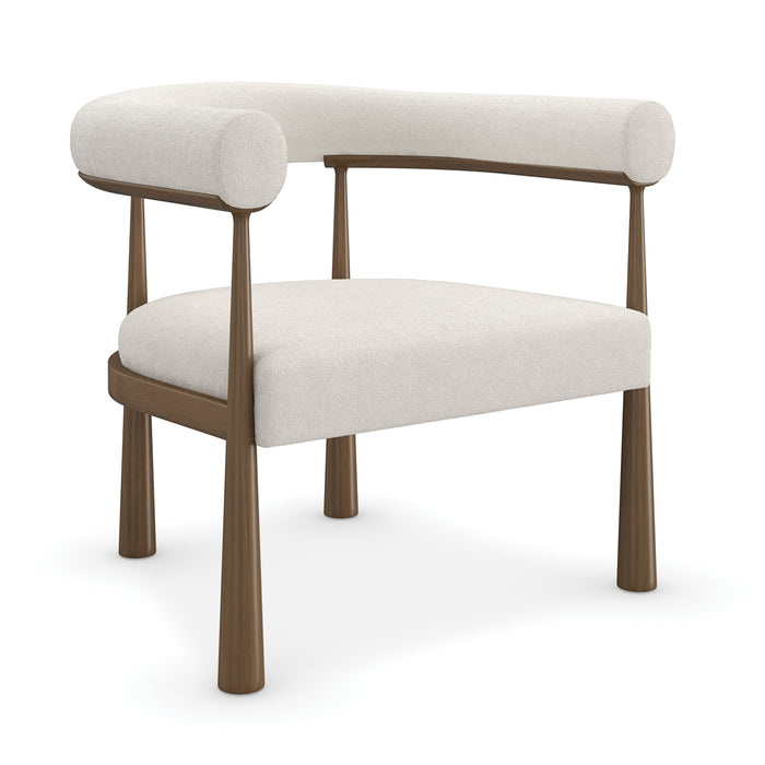Bali Accent Chair, Oatmeal Melange Boucle