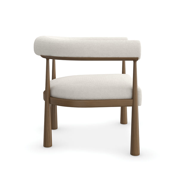 Bali Accent Chair, Oatmeal Melange Boucle