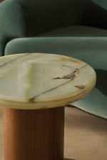 Cape Verde Accent Table, Retro Walnut, 20"W x 20"D x 18"H