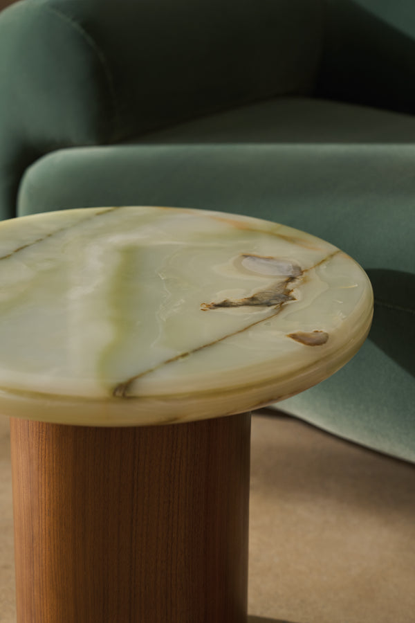 Cape Verde Accent Table, Retro Walnut, 20"W x 20"D x 18"H