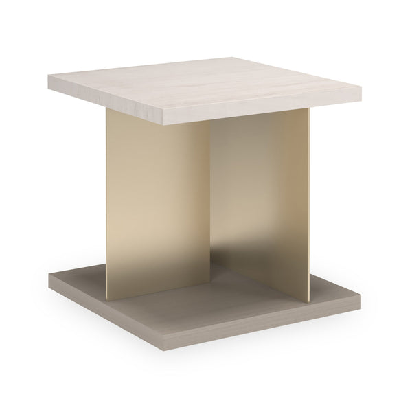 Cape Verde End Table, Lucent Bronze Metallic, Sabbia, 23"W x 23"D x 23"H