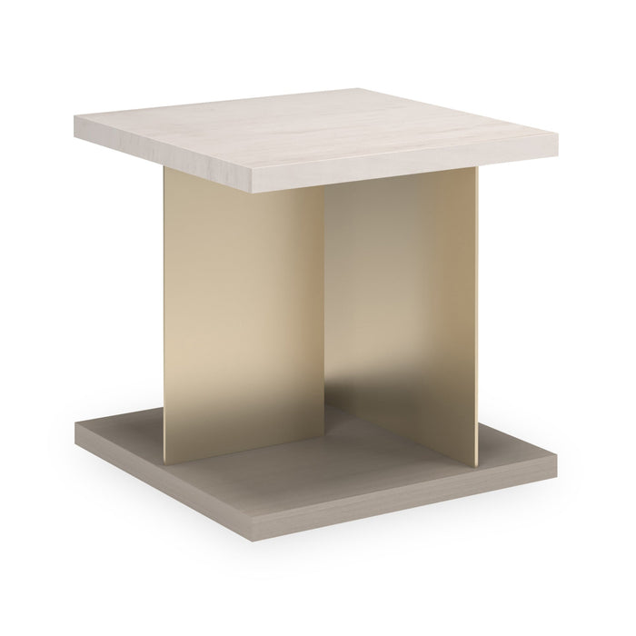 Cape Verde End Table, Lucent Bronze Metallic, Sabbia, 23"W x 23"D x 23"H