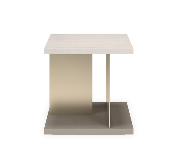 Cape Verde End Table, Lucent Bronze Metallic, Sabbia, 23"W x 23"D x 23"H