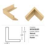 Bright Shore, 71" W x 40" H