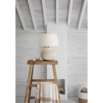 Avedon Small Table Lamp, Plaster White, 21.5"H